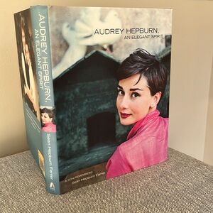 Audrey Hepburn Book An Elegant Spirit Book Hardcover Coffee Table Large Blue